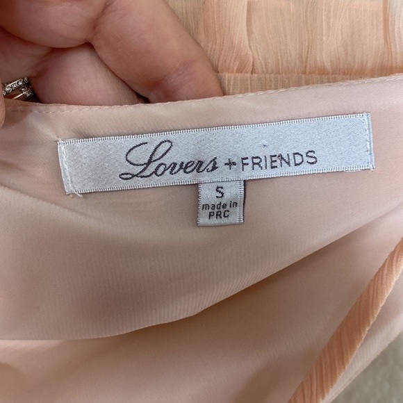 Lovers + Friends Malia romper jumper women’s small peach off shoulder summer - Picture 4 of 10